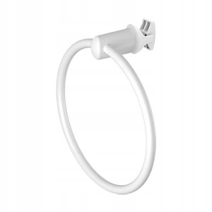 Wieszak okrągły haczyk TERMA uchwyt RING Biały