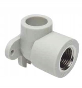 PPR Kolano 90° wieszak PP-R Fi 20x1/2" GW