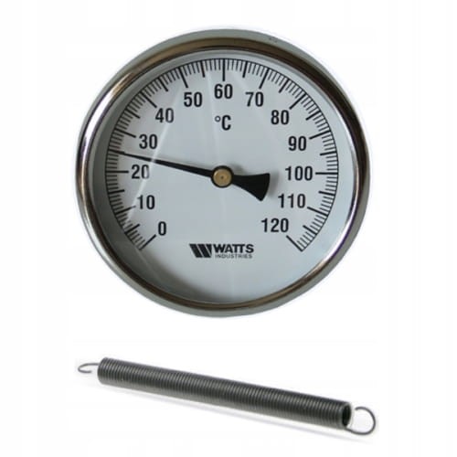 TERMOMETR TARCZOWY BIMETALICZNY WATTS tarcza 63 mm