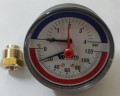 TERMOMANOMETR M-80 4 BAR 120st AXIALNY 1/2 WATTS