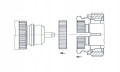 Adapter Oventrop do głowic Danfoss (click) systemu RA do zaworów RA (click)