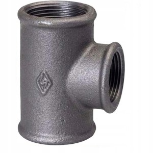 CZARNY Trójnik redukcyjny nakrętny 1-3/4-1" Opal