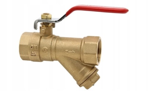 Zawór Kulowy z Filtrem Skośnym 1 cal VALVEX