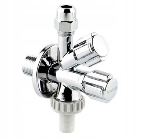 Zawór grzybkowy kątowy ERGO 1/2"-3/4"-3/8" VALVEX