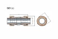 GEBO QO UNIWERSALNA ZŁĄCZKA ZACISKOWA 1 1/4'' mufa
