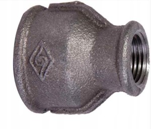 CZARNA złączka Mufa Redukcyjna Czarna 5/4x1"