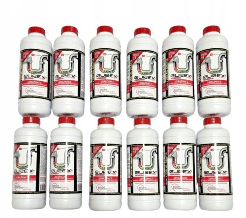 Płyn udrażniania rur kanalizacyjnych Rurex 1L 12sz