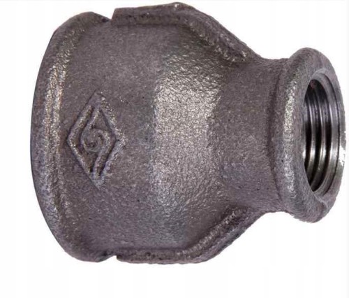 CZARNA złączka Mufa Redukcyjna Czarna 1x3/4 cala