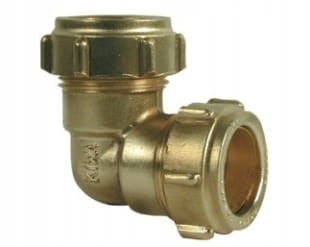 CONEX KOLANO ZACISKOWE 18x18 mm Do rur miedzianych