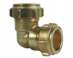 CONEX KOLANO ZACISKOWE 28x28 mm Do rur miedzianych