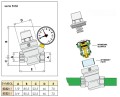 REDUKTOR CIŚNIENIA 3/4" + MANOMETR CALEFFI 533251
