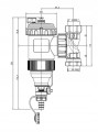 CALEFFI Separator Filtr magnetyczny DIRTMAGPRO 1''