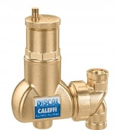 CALEFFI Separator powietrza DISCAL 1" kątowy