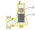 CALEFFI Separator powietrza DISCAL 1" kątowy