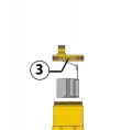 CALEFFI Separator powietrza DISCAL 1" kątowy