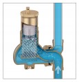 CALEFFI Separator powietrza DISCAL 1" kątowy