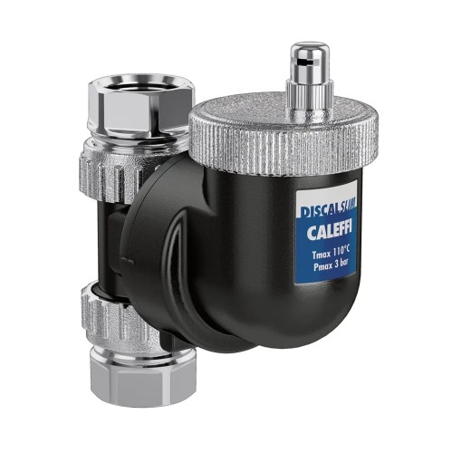 CALEFFI Separator powietrza DISCALSLIM 1" kątowy, korpus - technopolimer