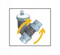 CALEFFI Separator powietrza DISCALSLIM 1" kątowy, korpus - technopolimer