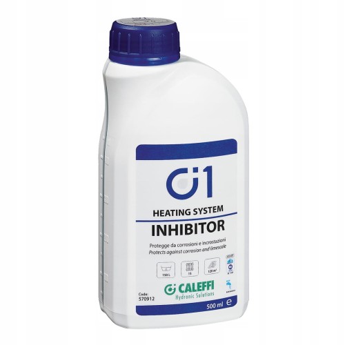 CALEFFI inhibitor korozji C1 0,5L na 150L w instalacji