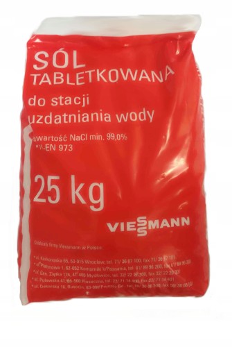 Tabletki Solne Sól Tabletka zmiękczacz 25 VIESSMANN