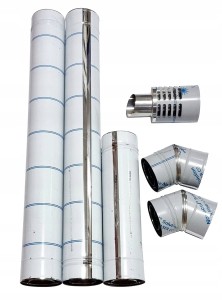 WKŁAD KOMINOWY KOMIN KONDENSACYJNY 80x125 pakiet 2