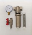 Filtr osadnikowy samoczyszczacy przyłącza 3/4''gw z manometrem AQUAFILTER