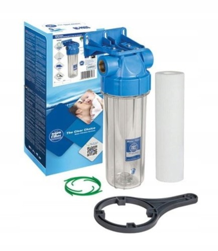 FILTR Aquafilter KOMPLET NARUROWY 10" x 3/4"gw z opowietrzeniem