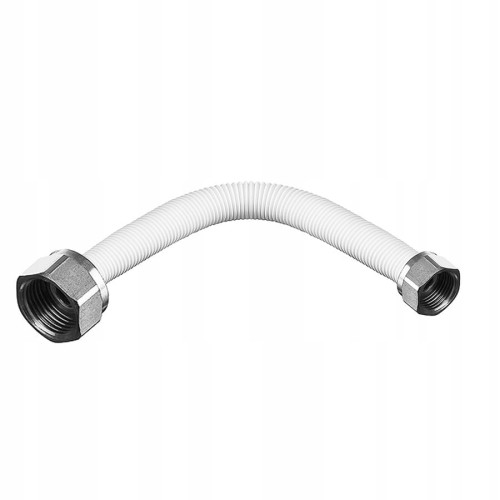 Wąż spłuczki BIAŁY rozciągliwy 1/2"Gw-3/8"Gw; długość od 30 do 60 cm LECHAR