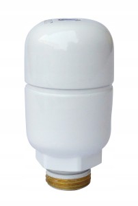 Odpowietrznik autom. De Luxe 1/2 prosty Biały HERZ