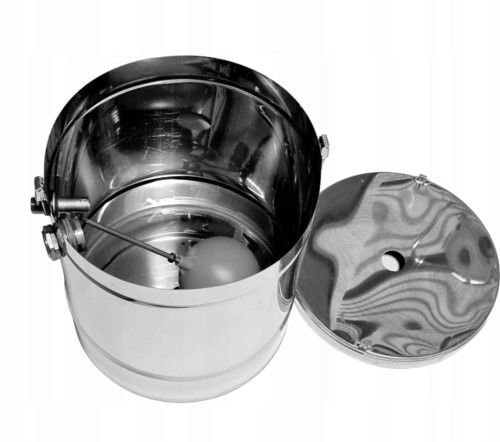 Naczynie wzbiorcze przelewowe 15 L do kominka INOX