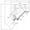 Filtr wody skośny osadnikowy z magnesem neodymowym 5/4" (1"1/4)