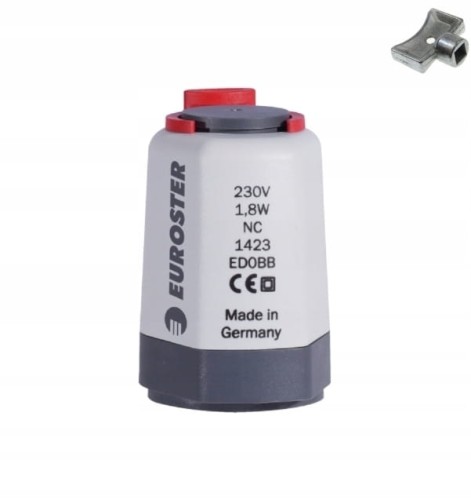 Siłownik termiczny podłączenie T1NC M30x1,5 230V EUROSTER ; +kluczyk
