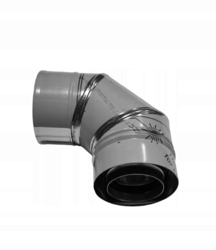 WKŁAD Kominowy Kolano Kondensacyjne Fi 80 /125 90