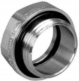 CONEX łącznik OYSTER 15x1/2"Gz mosiądz NIKIEL