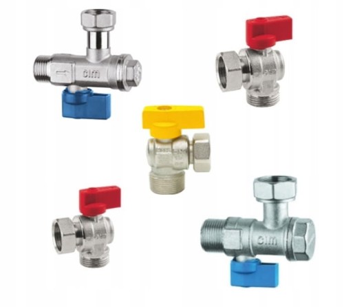 Zawory STANDARD kąt +gaz kątowy 3/4 kocioł gaz. 2F