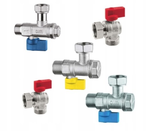 Zawory STANDARD kąt+gaz kątowy filtr 3/4 kocioł 2F