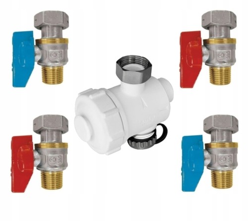 Zawory PREMIUM proste 4 +HIPPO separator kocioł 1F