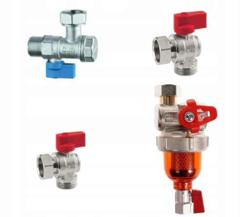 Zawory PREMIUM kątowe 3 +T3 separator, kocioł 2 F