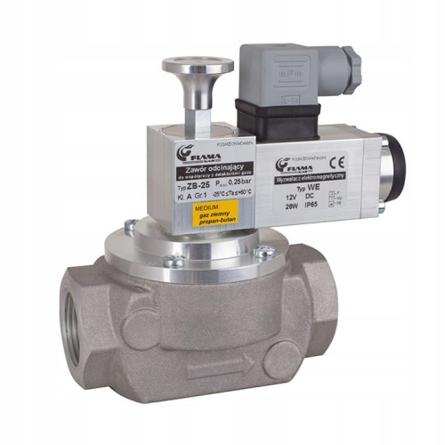 GAZEX zawór odcinający ZB 1'' grzybkowy FLAMA-GAZ