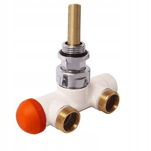 Zawór termostatyczny biały DE LUXE VUA 50 2R Herz