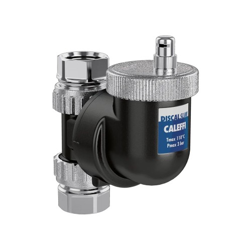 CALEFFI Separator powietrza DISCALSLIM 3/4" kątowy, korpus - technopolimer