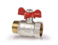 Zawór kulowy ORO 1/2' Z/W z dławikiem Motyl VALVEX