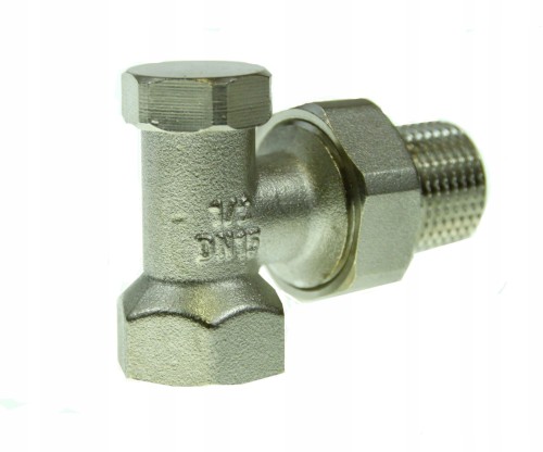 Zawór odcinający kątowy powrotny dolny 1/2" DIAMOND
