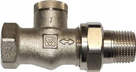 HERZ zawór odcinający prosty, powrotny, dolny 1/2"