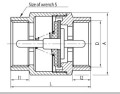 Zawór zwrotny YORK 3/4'' grzybek metalowy VALVEX