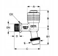Zawór mrozoodporny czerpalny Click-Clack 1/2'' CIM 2025 ; Cimberio