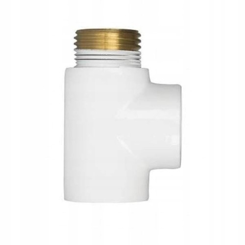 Trójnik BIAŁY 1/2'' do grzałek RAL 9010 HERZ