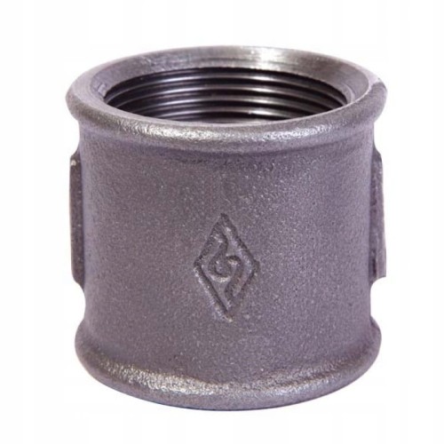 CZARNA mufa równoprzelotowa 1", M2, Opal