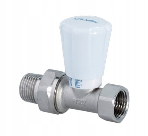 Zawór Grzejnikowy Zasilający 1/2'' prosty VALVEX