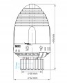 VALVEX Głowica termostatyczna VECTOR GZ.05 do ZT22